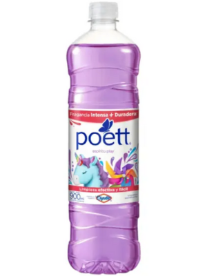 Limpiador Líquido Aromatizante Poett Play x 900 ml