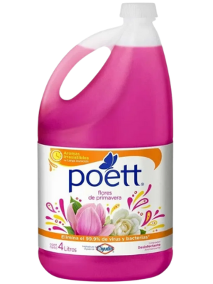 Limpiador Líquido Aromatizante Poett Primavera x 4 lts
