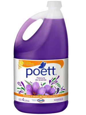 Limpiador Líquido Aromatizante Poett Lavanda x 4 lts