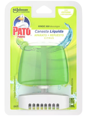 Canasta Líquida Inodoro Completa Pato Purific Citrus