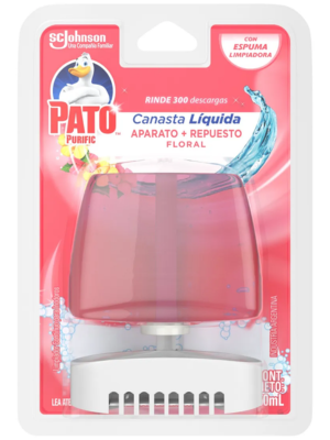 Canasta Líquida Inodoro Completa Pato Purific Floral