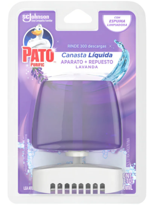 Canasta Líquida Inodoro Completa Pato Purific Lavanda
