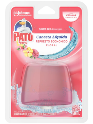 Canasta Líquida Inodoro Repuesto Pato Purific Floral