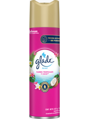 Desodorante Glade Aerosol FLORES TROPICALES Y COCO 360cc