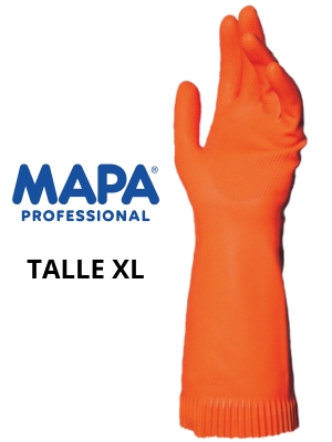 Guantes Naranjas Mapa No Drop 182 Talle XL