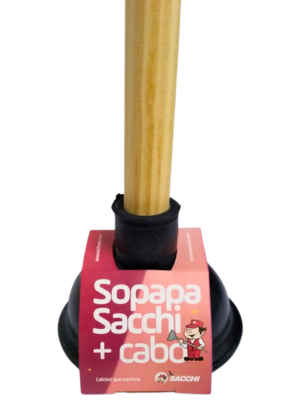 Sopapa de Goma con Cabo de Madera - Sacchi