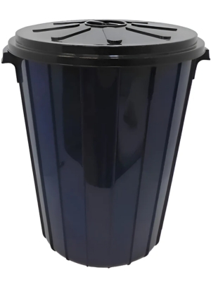 Tacho de Basura Florida Negro 70lts