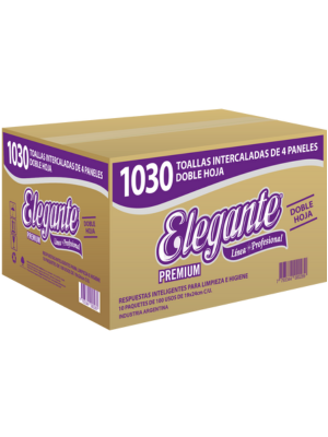 Toalla Intercalada Elegante Doble Hoja 4P 1000 UN - Cod 1030