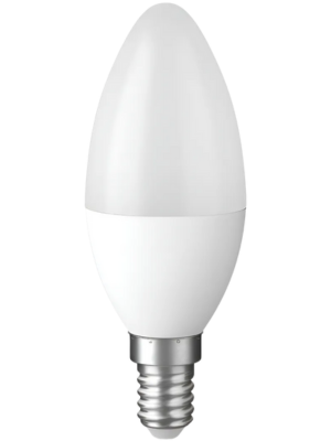 Led Vela E14 Rosca Fina Luz Fría 6w